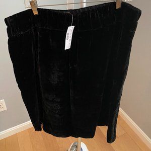 J. Crew Crushed Velvet Pull-on Skirt NWT